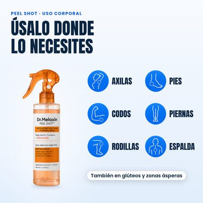 Úsalo donde lo necesites: axilas, codos, rodillas, pies, piernas, espalda y también glúteos