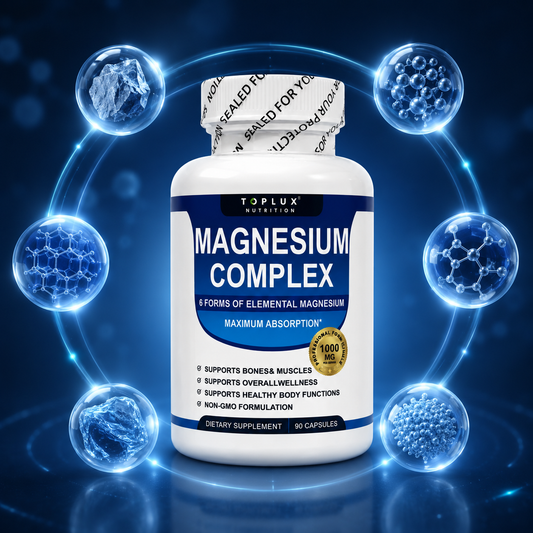 Rivierly Magnesium Complex 1000 mg | 6 Formas de Magnesio – 90 Cápsulas