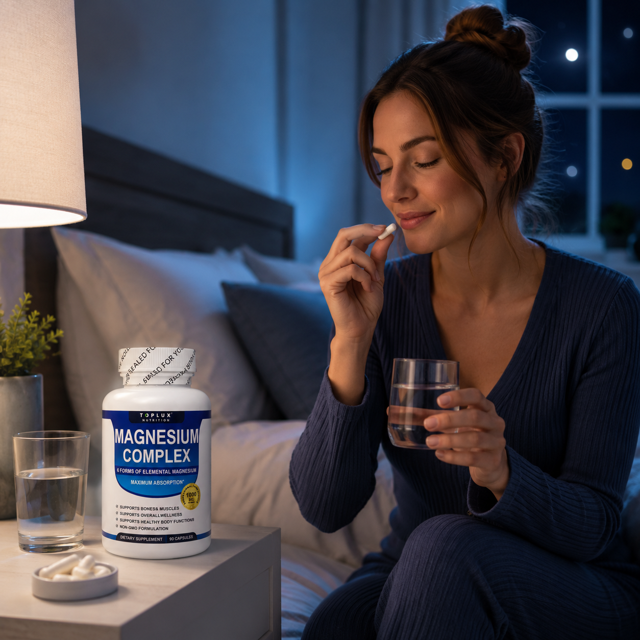 Rivierly Magnesium Complex 1000 mg | 6 Formas de Magnesio – 90 Cápsulas